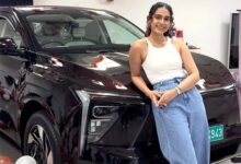 Aakanksha Singh buys Mahindra XEV 9e in ruby velvet, joins celeb EV owners : Bollywood News