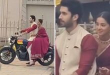 Chand Mera Dil set PHOTOS LEAKED: Lakshya rides into romance with Ananya Panday in traditional attire : Bollywood News
