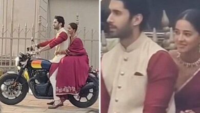 Chand Mera Dil set PHOTOS LEAKED: Lakshya rides into romance with Ananya Panday in traditional attire : Bollywood News