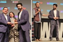 EXCLUSIVE: Kartik Aaryan, Rajkumar Hirani honoured by Gautam Adani at Subhash Ghai’s Whistling Woods International; Hirani hails Adani’s speech: “I would call it the SHOLAY of speeches!” : Bollywood News