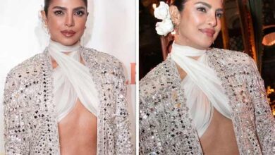 Priyanka Chopra Jonas dazzles in ivory Indo-Western look at Anjula Acharia’s pre-Diwali bash in NYC : Bollywood News