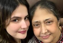 Zareen Khan’s mother gets hospitalised, actress asks her fans to keep her in their prayers : Bollywood News