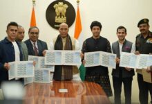 Makers of 120 Bahadur launch customised ‘My Stamp’ honouring Rezang La War memorial; unveiled by Rajnath Singh ahead of battle’s 63rd anniversary : Bollywood News