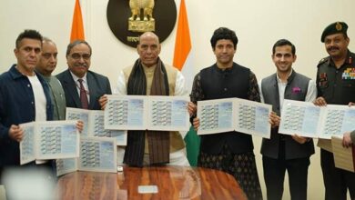Makers of 120 Bahadur launch customised ‘My Stamp’ honouring Rezang La War memorial; unveiled by Rajnath Singh ahead of battle’s 63rd anniversary : Bollywood News